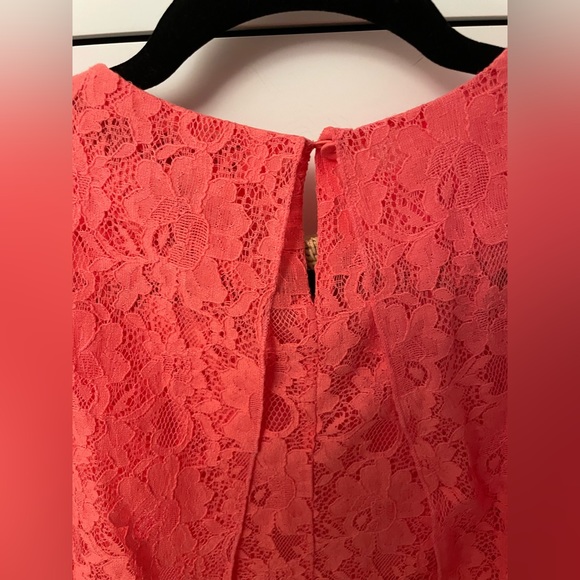 BCBG MAX AZRIA AMELIE DRAPED SLEEVELESS LACE DRESS - Picture 9 of 9